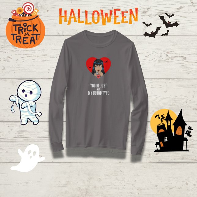 "Du bist einfach nicht mein Bluttyp" Funny Vampire T-Shirt (Von Creator hochgeladen)
