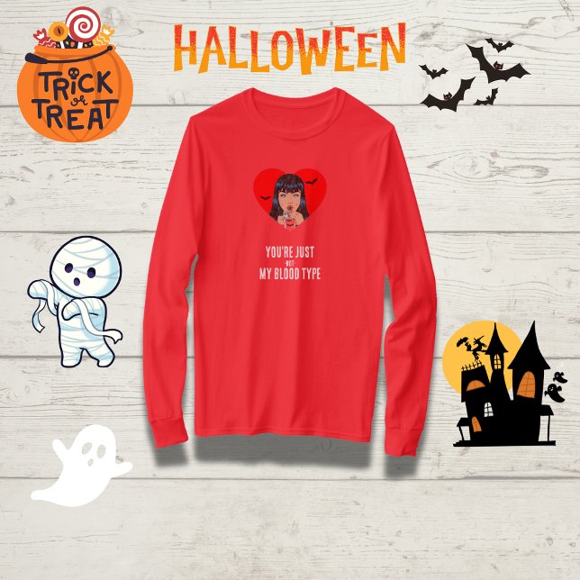 "Du bist einfach nicht mein Bluttyp" Funny Vampire T-Shirt (Von Creator hochgeladen)