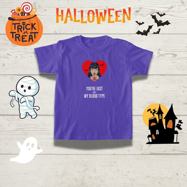 "Du bist einfach nicht mein Bluttyp" Funny Vampire T-Shirt (Von Creator hochgeladen)