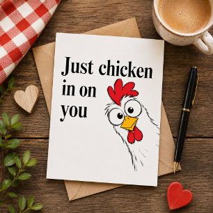 Du bist einfach nur ein Huhn  Feiertagskarte