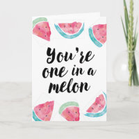 Du bist eins an einem melonischen Geburtstag
