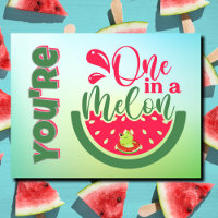 Du bist eins in einem Melon Frog und denkst an dic
