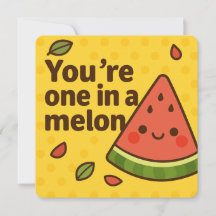 Du bist eins in einem Melon - Niedlich Pun Waterme