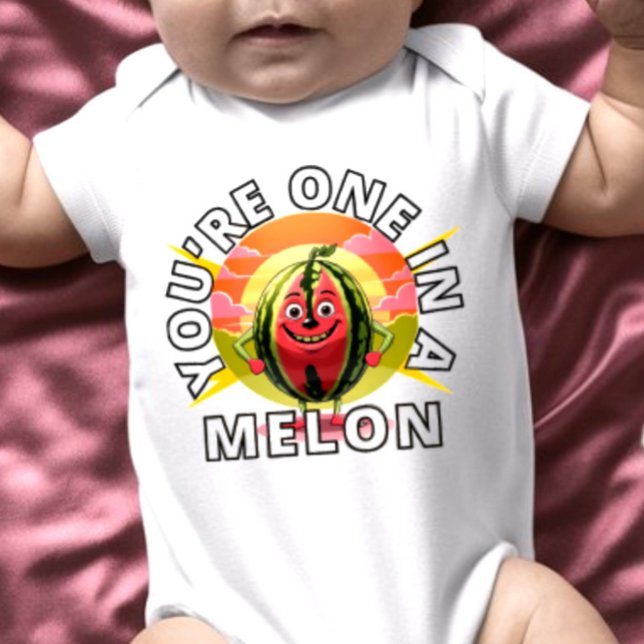 Du bist eins in einem Melon Watermelon Funny Desig Baby Strampler (Von Creator hochgeladen)