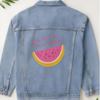 Du bist eins in einer Melon Denim Jacket Jeansjacke