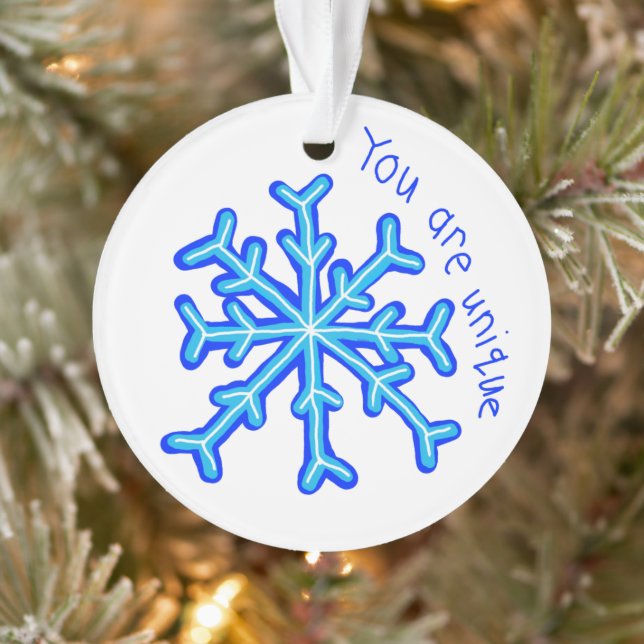 "Du bist einzigartig" Ornament (Baum)