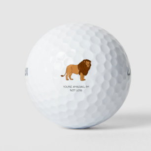 'Du bist erstaunlich, ich bin kein Löwe!' Lustiger Golfball