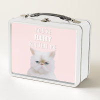 Du bist Fluffy Kitten Me Zitat Funny White Pink Ca
