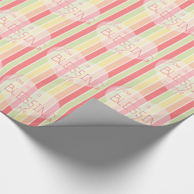 Du bist für mich ein Segen Geschenkpapier (Ecke)