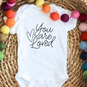 Du bist geliebt baby strampler