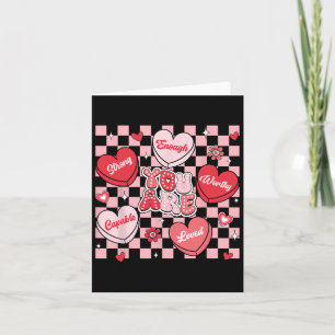 Du bist geliebt, würdig genug Candy Heart Lehrer V Karte
