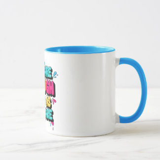 Du bist genau so genug, wie du bist - bunt tasse