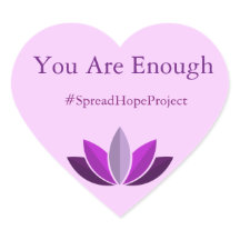 Du bist genug Aufkleber