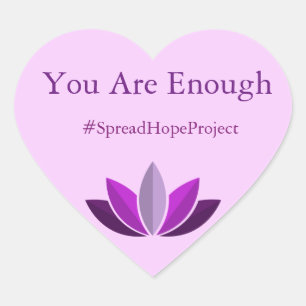 Du bist genug Aufkleber