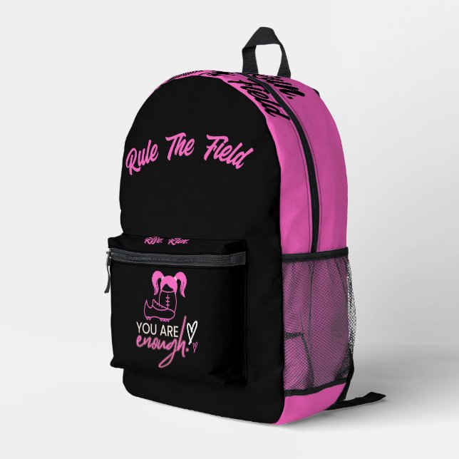 Du bist genug bedruckter rucksack (Rückseitige Ecke Rechts)