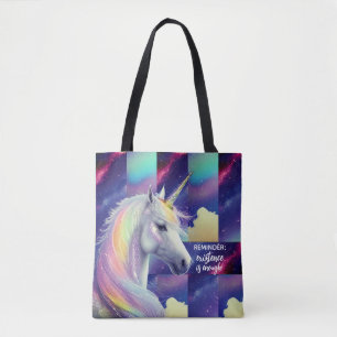 Du bist genug Erinnerungs-Sparkling-Weißes Einhorn
