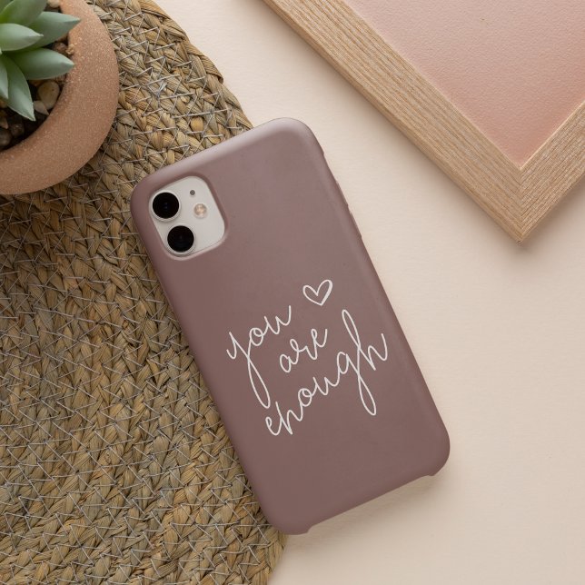 Du bist genug | Handgeschriebenes inspirierendes Z iPhone Hülle (Von Creator hochgeladen)