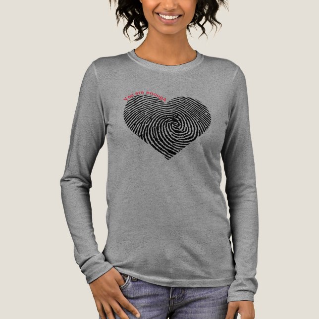 Du bist genug Herz-T - Shirt (Vorderseite)
