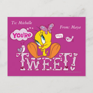 Du bist Getweetet Postkarte