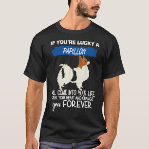 Du bist glücklich A Papillon T-Shirt