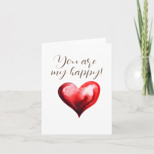 Du bist glücklich feiertagskarte