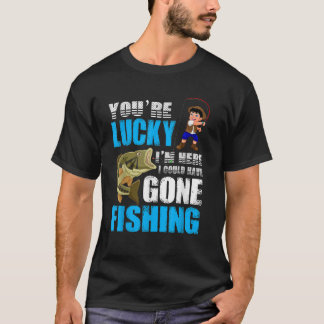 Du bist glücklich hier, ich hätte Funny Fish gehab T-Shirt