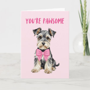Du bist großartig Mini-Schnauzer Valentinstagskart Feiertagskarte