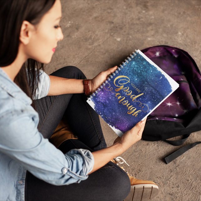 Du bist gut genug Planer (Empower yourself or someone else with this galaxy, "You are good enough" planner! )