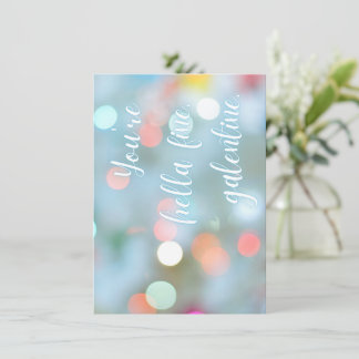 Du bist Hella Fine, Galentine! Karte