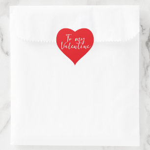 du bist hier Herz Valentinstag  Herz-Aufkleber