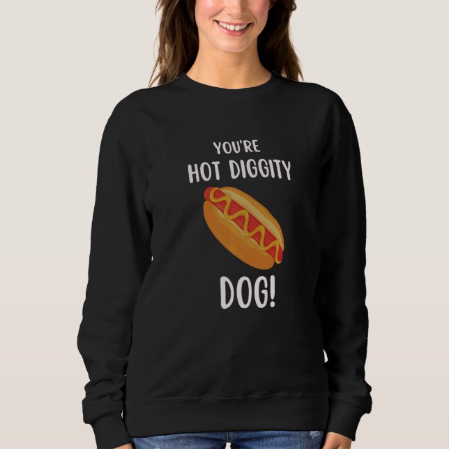 Du bist HOT DOG  Valentinstag Sweatshirt (Vorderseite)