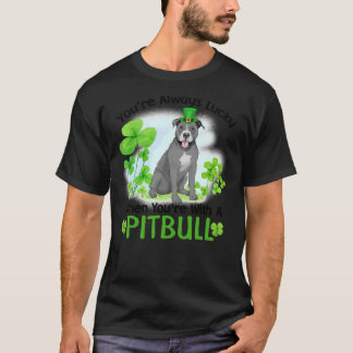 Du bist immer glücklich, wenn du mit einem Pitbull T-Shirt