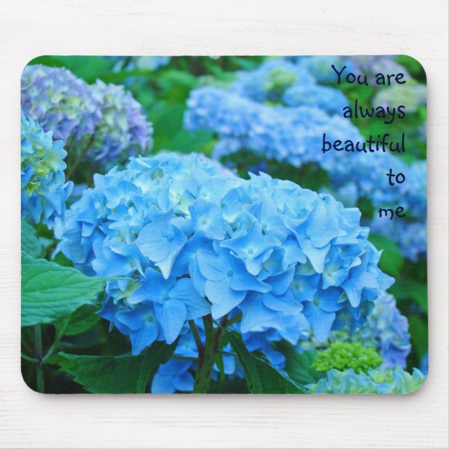 Du bist immer schön zu mir! Mauskissen Florals! Mousepad (Vorne)