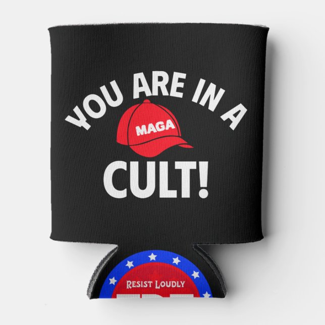 Du bist in einem Kult! + FDT | Politisch Dosenkühler (Vorderseite)