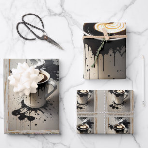 Du bist in meinem Kaffee Sahne Geschenkpapier Set