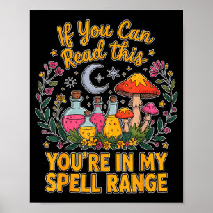 Du bist in meinem Zauber Hexerei Mond Goth Okkulti Poster