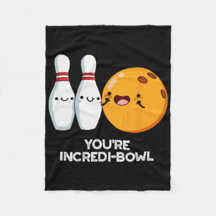 Du bist Inkrei-Bowl Funny Bowling Pun Fleecedecke
