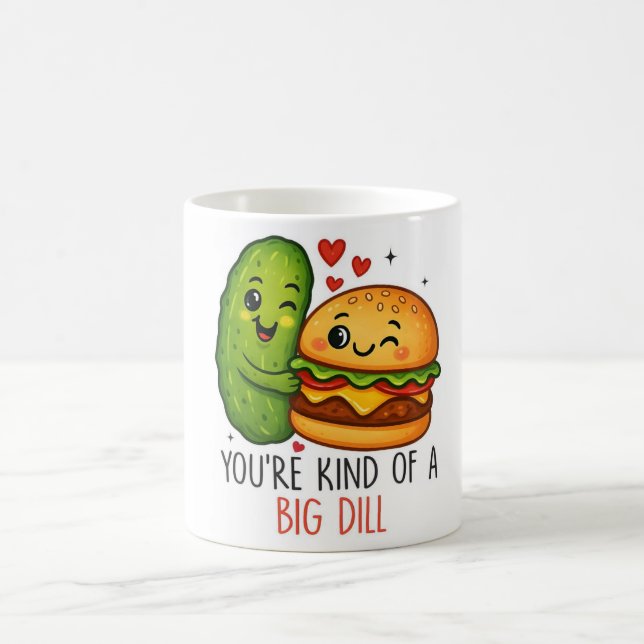 Du bist irgendwie eine große Gurke Tasse (Mittel)
