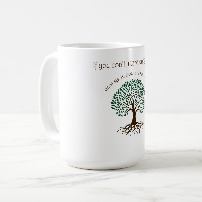 Du bist kein Baum Kaffeetasse (Vorderseite Links)
