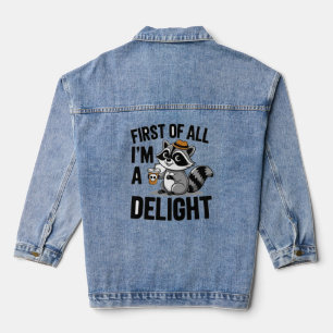 Du bist komisch, ich Behalt dir, Funny Raccoon und Jeansjacke