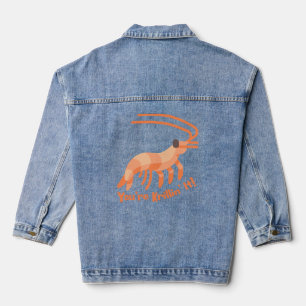 Du bist Krillin! Niedlich Krill Pun Cartoon Jeansjacke