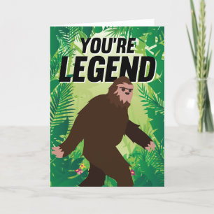 Du bist Legend Bigfoot Birthday Feiertagskarte