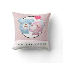 Du bist lieblich Kissingbären auf Polka Dots