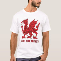 Du bist mächtiger roter Drache walisischer Rugby