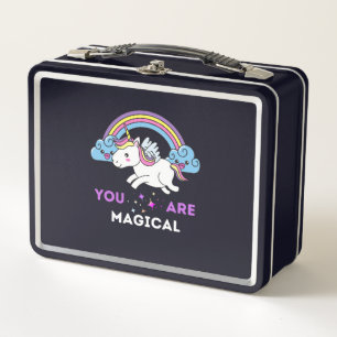 Du bist magisches Einhorn-Kinder Metall Brotdose
