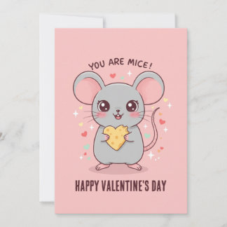 Du bist Mäuse! Liebevolle Maus zum Valentinstag Feiertagskarte