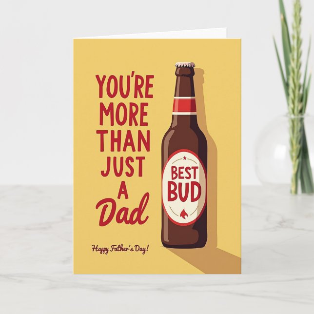 Du Bist Mehr Als Ein Papa Karte (Vorderseite)
