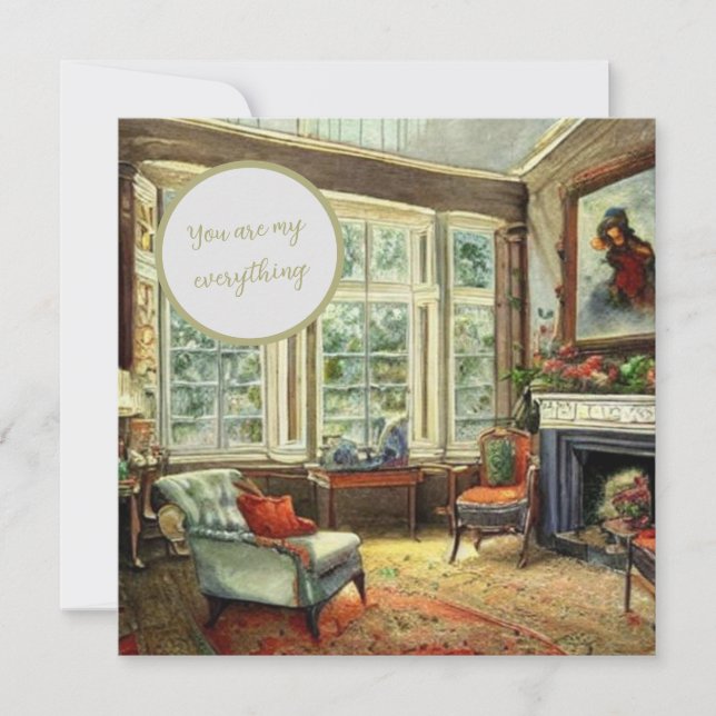 Du bist mein Alles Mitteilungskarte (Vorderseite)