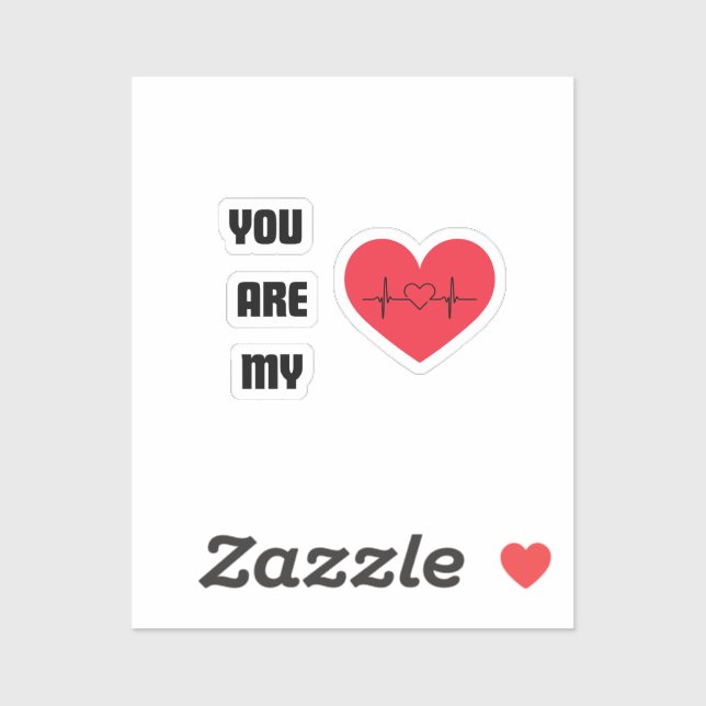 Du bist mein aufkleber (Blatt)