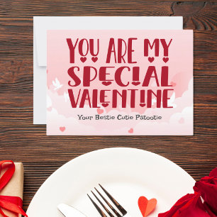 Du bist mein besonderes Valentinstag, personifizie Feiertagskarte
